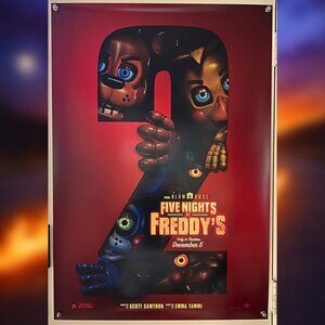 FIVE NIGHTS AT FREDDY'S 2 (2025) - ORIGINAL DOUBLE SIDED MOVIE POSTER